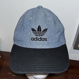 Rare Urban City blue chambray trefoil sloop low profile Adidas golf tennis cap